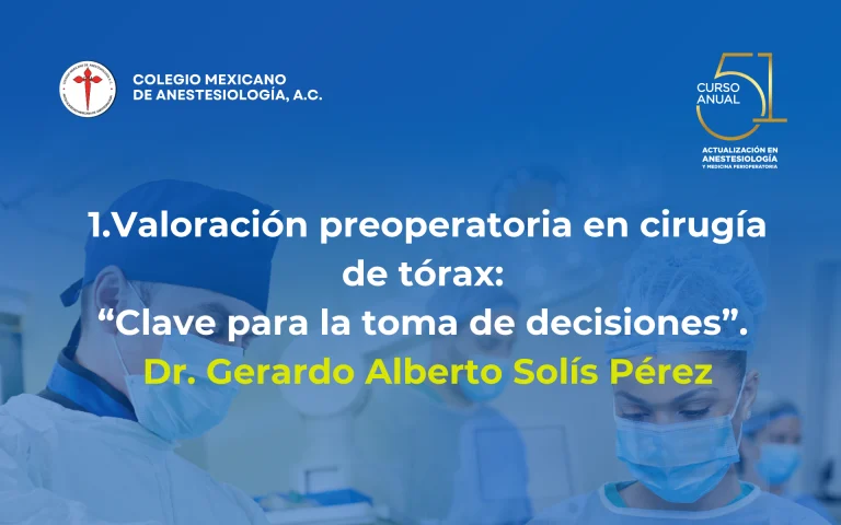 Valoración preoperatoria en cirugía de tórax: Clave para la toma de decisiones