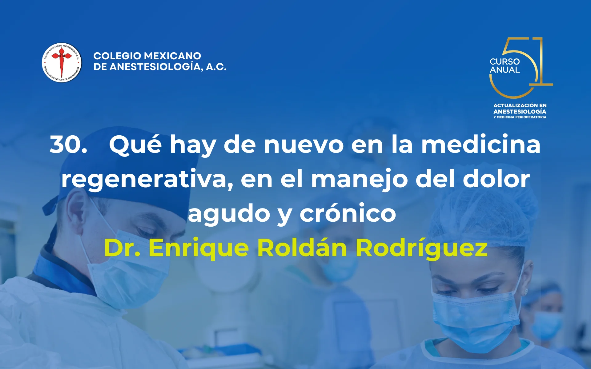 Qué hay de nuevo en la medicina regenerativa, en el manejo del dolor agudo y crónico