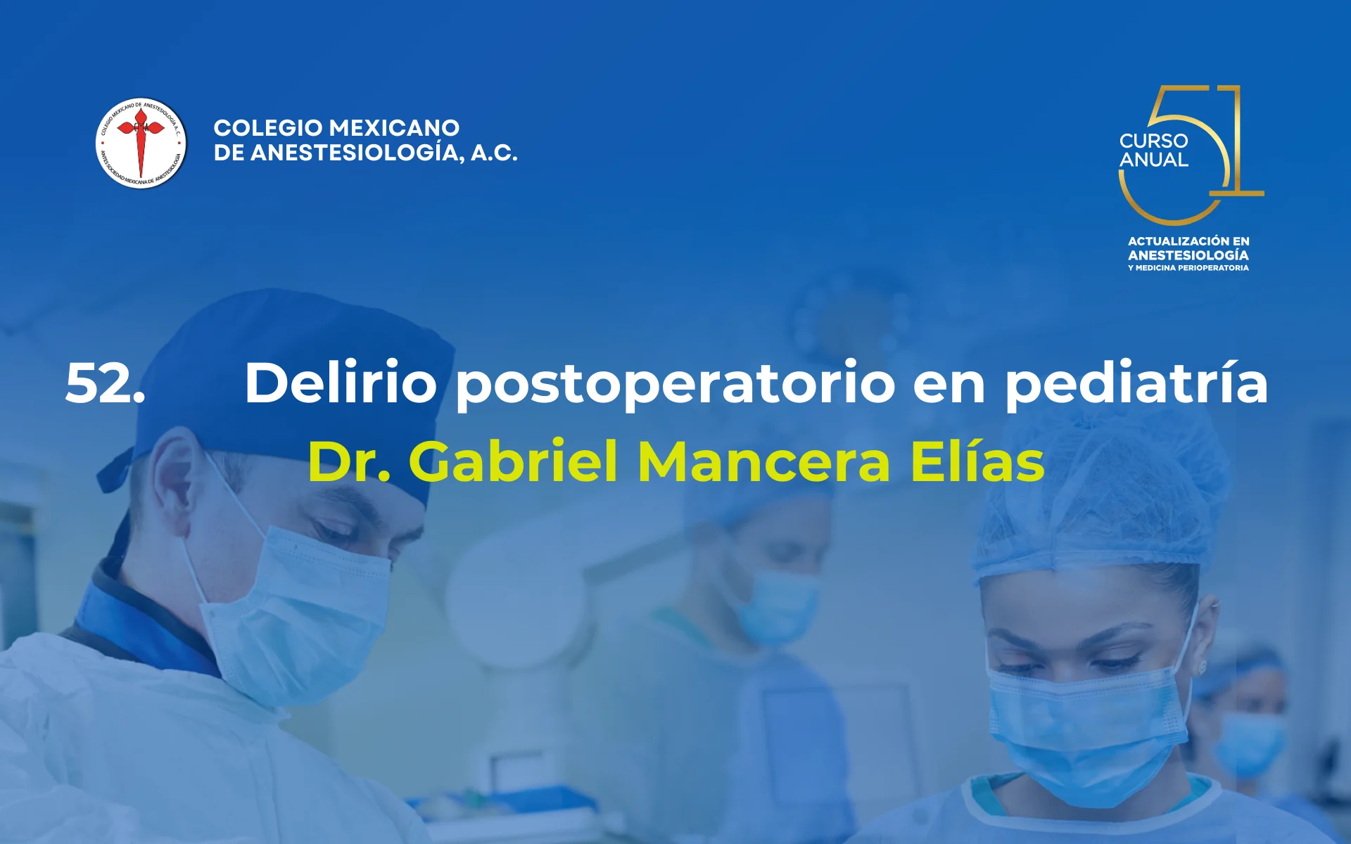 Delirio postoperatorio en pediatría