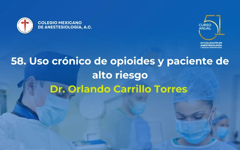 Uso crónico de opioides y paciente de alto riesgo