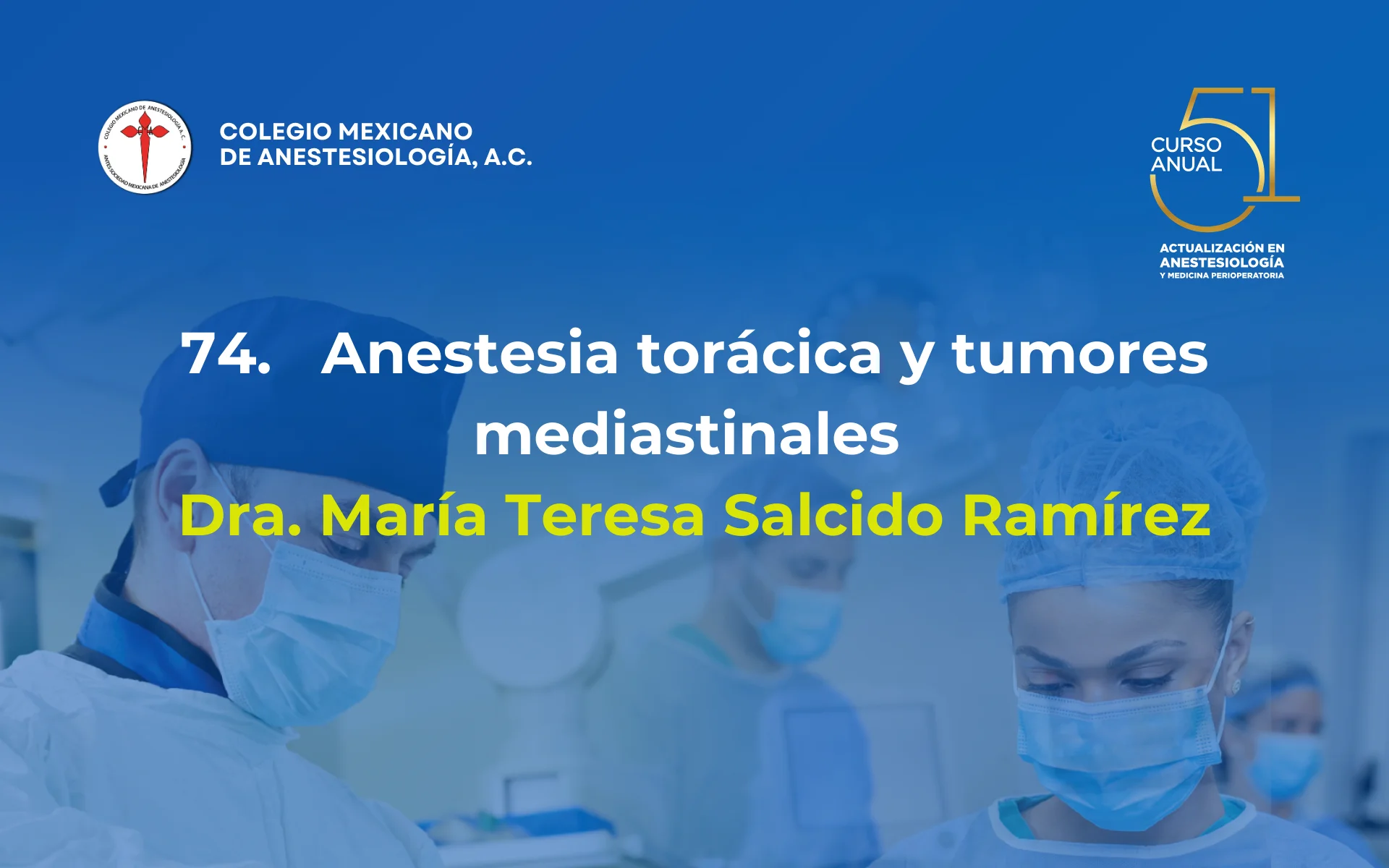 Anestesia torácica y tumores mediastinales