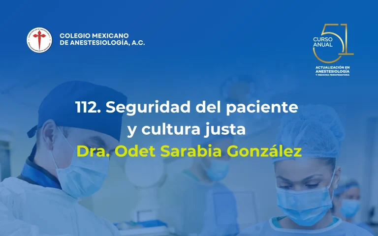 Seguridad del paciente y cultura justa