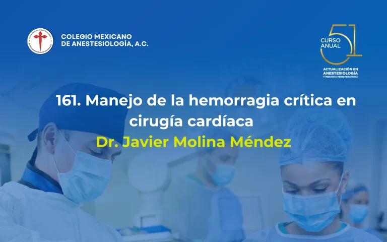 Manejo de la hemorragia crítica en cirugía cardíaca