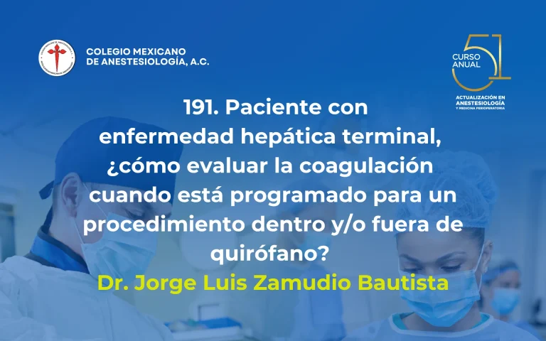 Paciente con enfermedad hepática terminal, ¿cómo evaluar la coagulación cuando está programado para un procedimiento dentro y/o fuera de quirófano?