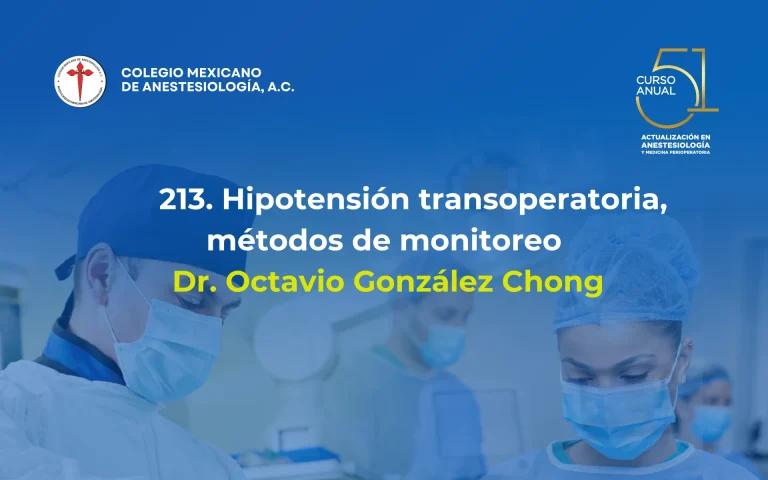 Hipotensión transoperatoria,métodos de monitoreo