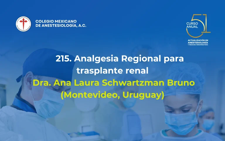 Analgesia Regional para trasplante renal